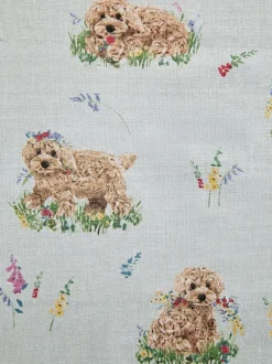 Next Sage Green Charlie The Cockapoo Wipe Clean Table Cloth Clearance