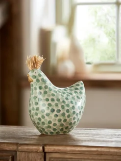 Next Sage Green Chicken Ornament Clearance
