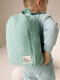 Next Sage Green Cord Small Backpack