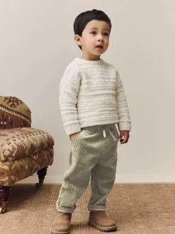 Next Corduroy Pull On Trousers (3mths-7yrs) Sage Green Best