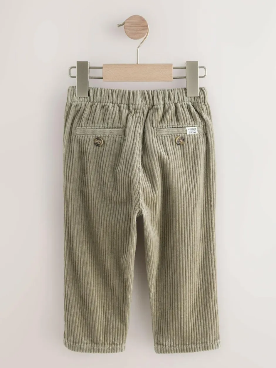 Next Corduroy Pull On Trousers (3mths-7yrs) Sage Green Best