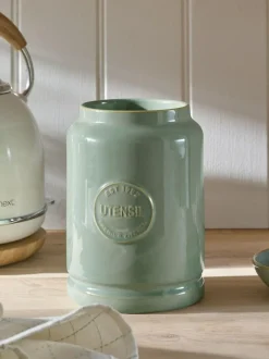 Next Country Badge Utensil Pot Sage Green