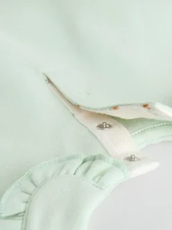 Next Sage Green/ Cream Ditsy Baby Frill Collar Sweater and Leggings 2 Piece Set (0mths-2yrs) New
