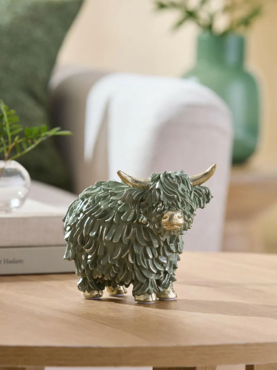 Next Sage Green Hamish The Highland Cow Small Ornament Best