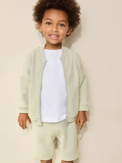 Next Jersey Bomber and Shorts Set (3mths-7yrs) Sage Green Sale