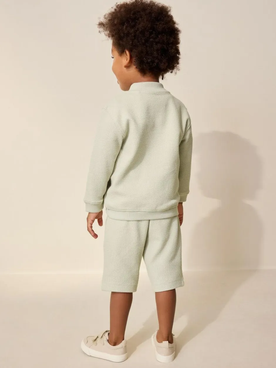 Next Jersey Bomber and Shorts Set (3mths-7yrs) Sage Green Sale