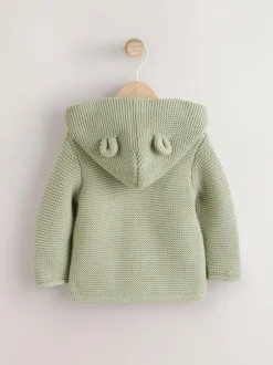 Next Knitted Baby Cardigan (0mths-2yrs) Sage Green Online