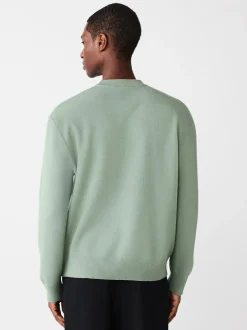 Next Sage Green Relaxed Fit Snoopy Graphic Print Crew Neck Jumper Hot