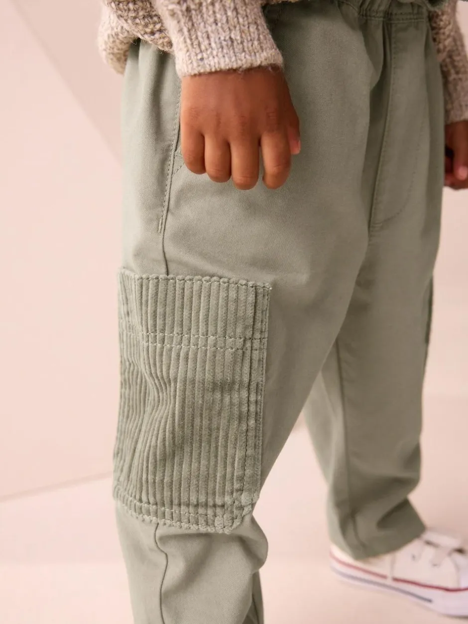 Next Sage Green Side Pocket Pull On Trousers (3mths-7yrs)
