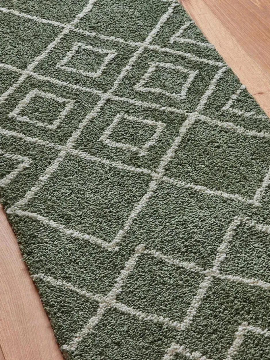 Next Sage Green Smart Global Berber Runner Discount