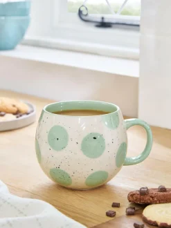 Next Sage Green Speckle Spot Mug Clearance