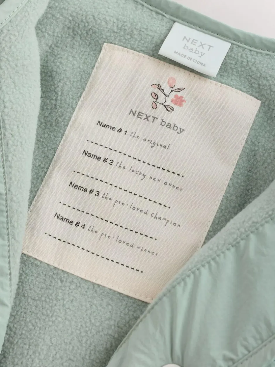 Next Sage Green Tulip Quilted Nylon Baby Jacket (0mths-2yrs) Discount