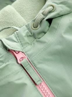 Next Sage Green Waterproof Printed Puddlesuit (3mths-7yrs) Clearance