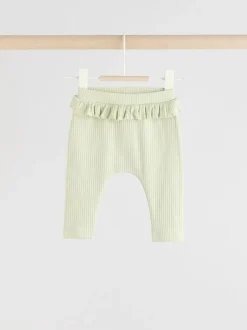 Next Sage Green/Coral/Ditsy Baby Leggings 4 Pack (0mths-2yrs) Sale