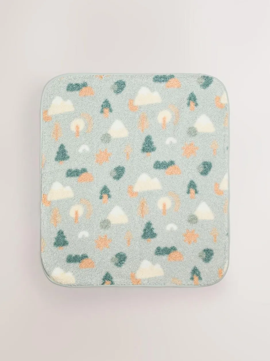 Next Baby Fleece Blanket Sage Woodland Shapes Online