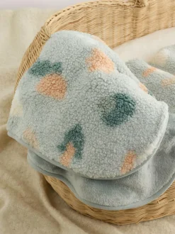 Next Baby Fleece Blanket Sage Woodland Shapes Online