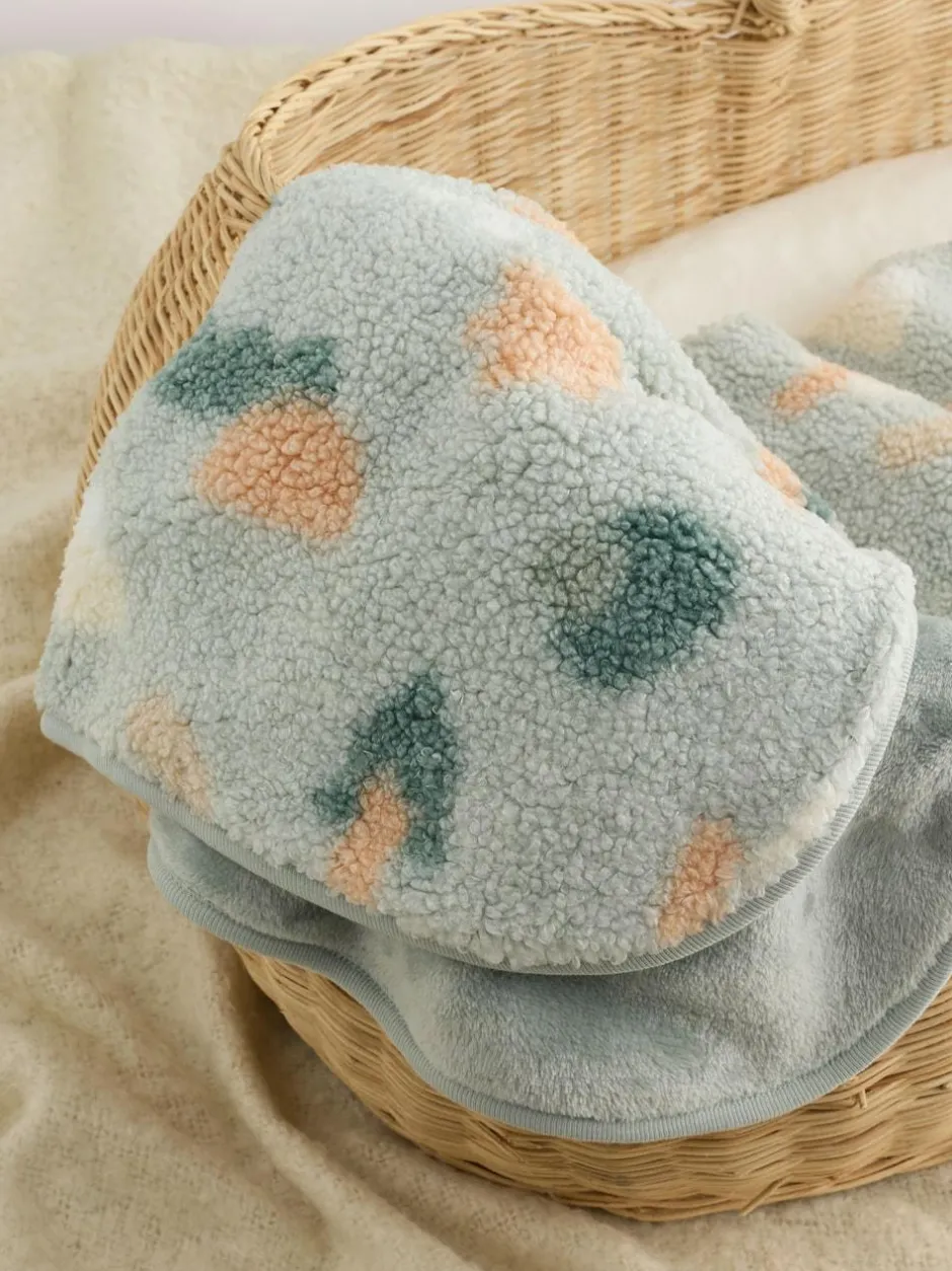 Next Baby Fleece Blanket Sage Woodland Shapes Online