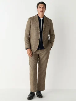 Next Relaxed Fit Wool Blend Suit Jacket Sand Online