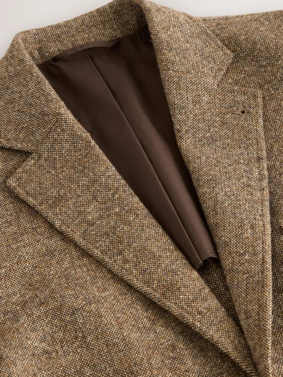 Next Relaxed Fit Wool Blend Suit Jacket Sand Online