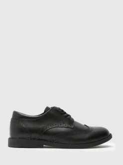 Schuh Black Lewis Leather Brogues Sale