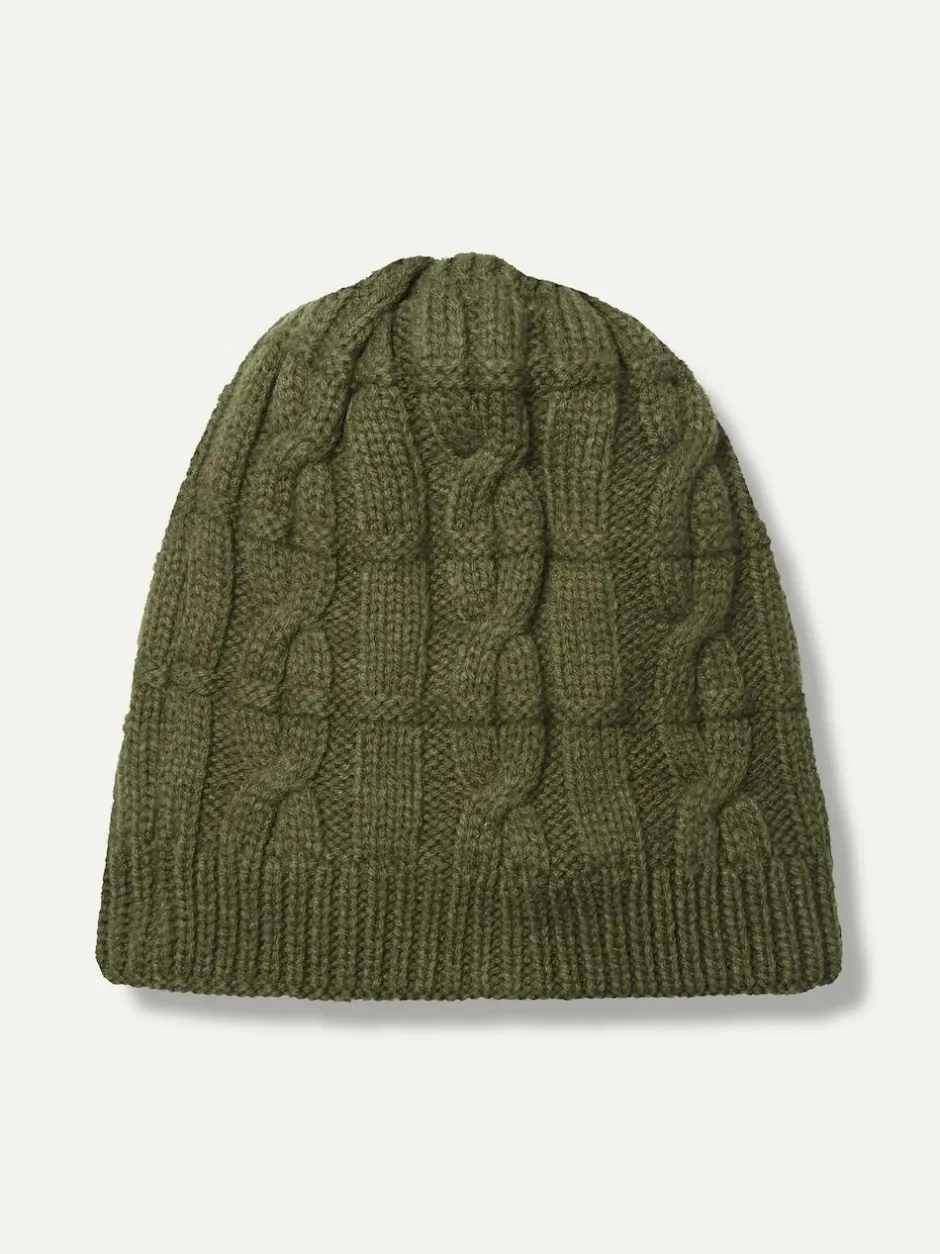 Sealskinz Blakeney Waterproof Cold Weather Cable Knit Beanie Green Online