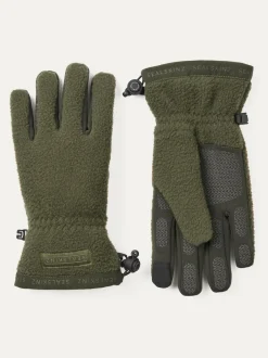 Sealskinz Hoveton Waterproof Heavy Sherpa Fleece Gloves Green Discount