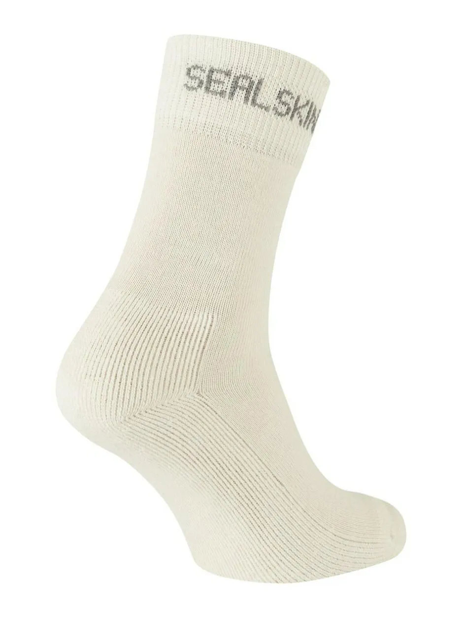 Sealskinz Suffield Solo Merino Socks Cream