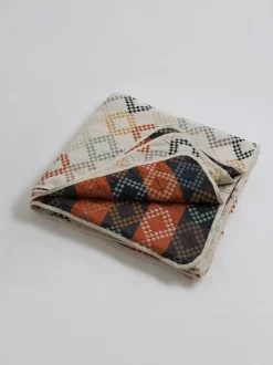 Secret Linen Store Multi Jolene Quilted Throw New