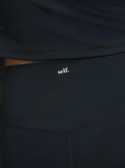 self. Black High Waist Leggings Online