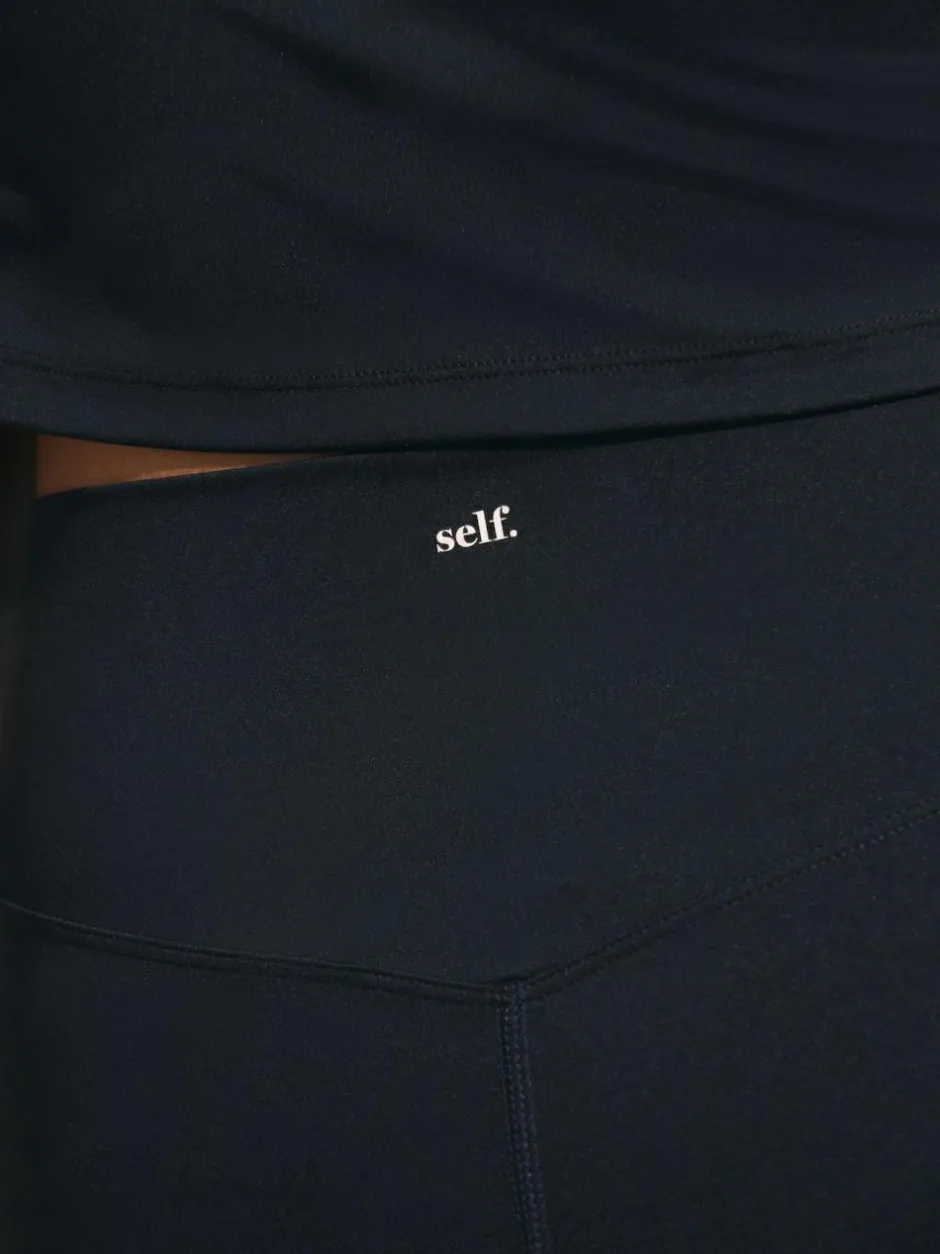 self. Black High Waist Leggings Online