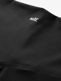 self. Black High Waist Leggings Online
