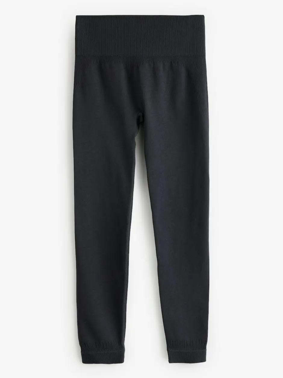 self. Seamless Bum Scrunch Leggings Black New