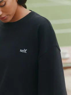self. Black/White T-Shirts 2 Pack