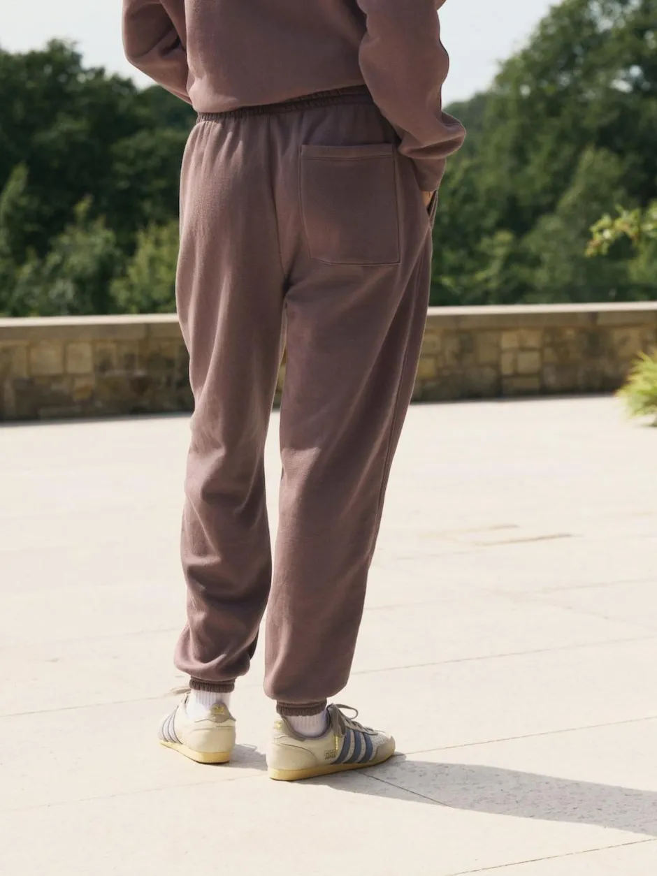 self. Brown Cuffed Joggers Sale