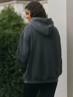 self. Charcoal Grey Hoodie Clearance