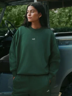 self. Sweatshirt Green Clearance