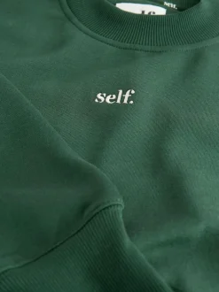 self. Sweatshirt Green Clearance