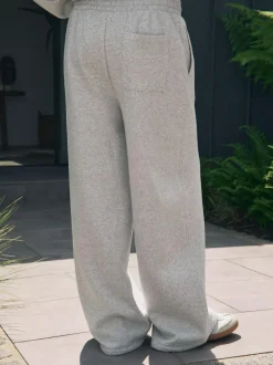 self. Grey Wide Leg Joggers New