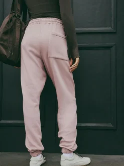 self. Cuffed Joggers Pink