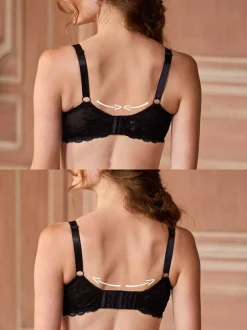 Seraphine Lace Maternity & Nursing Bra Black
