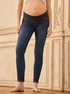 Seraphine Tall Premium Organic Maternity Underbump Skinny Jeans Indigo Blue Online