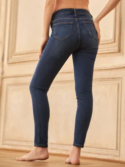 Seraphine Tall Premium Organic Maternity Underbump Skinny Jeans Indigo Blue Online