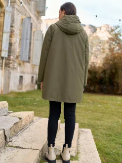 Seraphine Khaki Maternity & Babywearing Versatile Coat with Separate Inner Quilted Sale