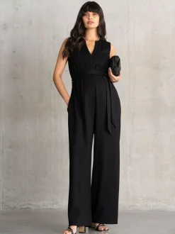 Seraphine Maternity Black Jumpsuit