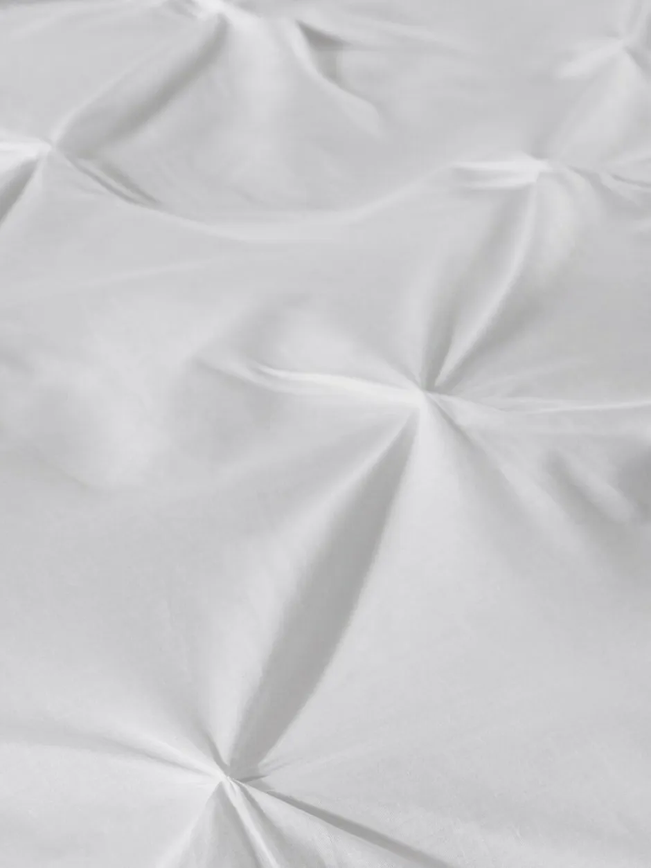 Serene White Lara Duvet Cover And Pillowcase Set Online