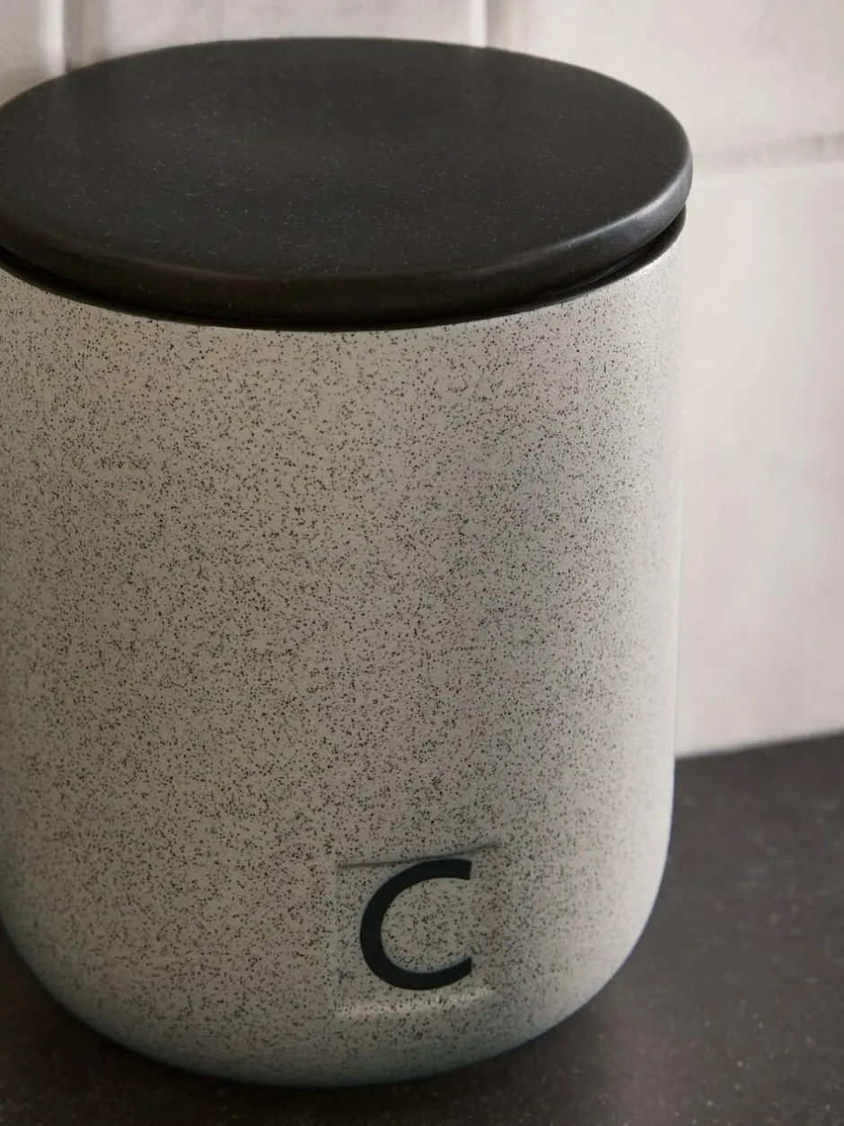 Next Set of 3 Black/Grey Otis Storage Jars Hot