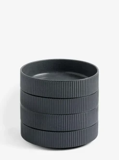 Next Set of 4 Charcoal Grey Stamford Set of 4 Pasta Bowls Sale