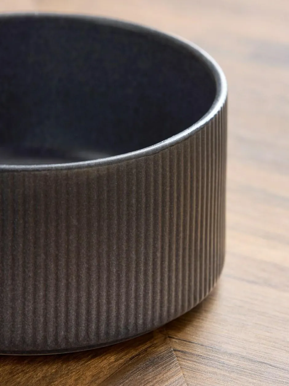 Next Set of 4 Charcoal Grey Stamford Set of 4 Cereal Bowls Clearance