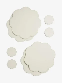 Next Set of 4 Cream Flower Faux Leather Placemats and Coasters Discount