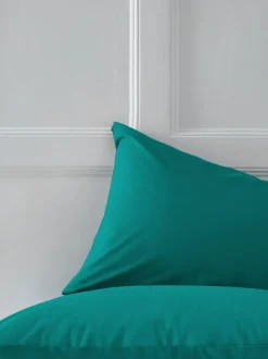 Next Set of 2 Dark Teal Cotton Rich Pillowcases